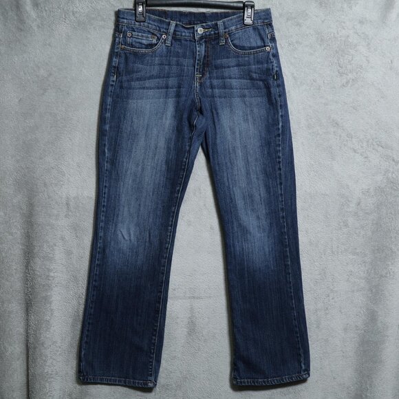 Lucky Brand Jeans Womens 6 28 Blue Regular Inseam Mid Rise Bootcut Stretch Denim - Picture 1 of 15